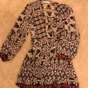 Wayf Long Sleeve Printed Dress